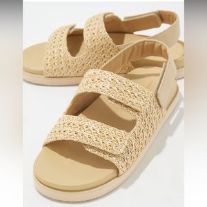 American eagle raffia slides (sold out!)